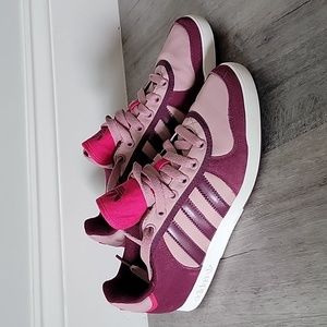 Pink and Purple Women's Adidas Classic Lace Up